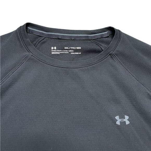 Under Armour Base 2.0 Black Long Sleeve Shirt Size XXL - Picture 3 of 10